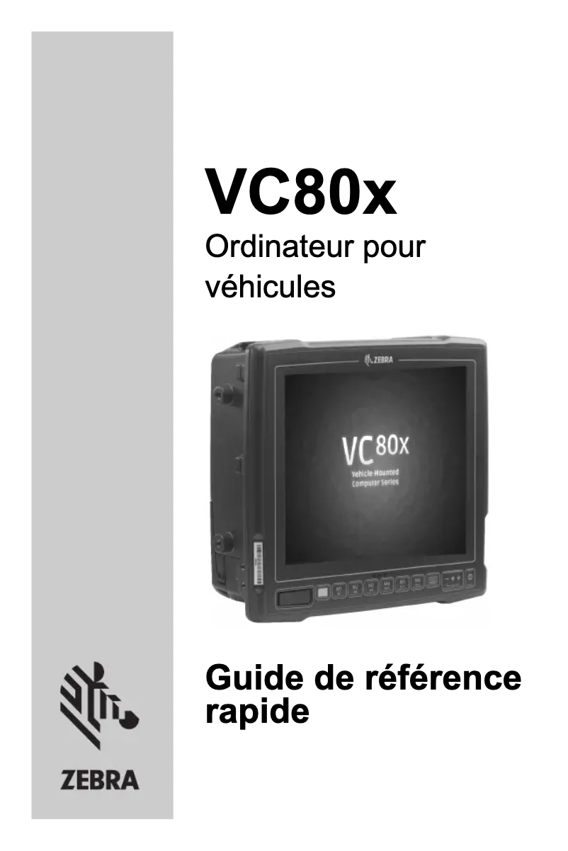 Image de la première page du manuel de l'appareil VC80