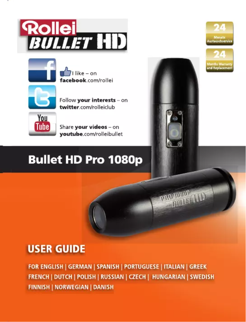 Image de la première page du manuel de l'appareil Bullet HD 2 lite