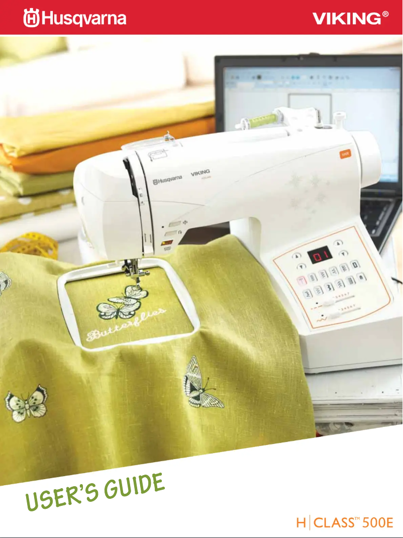 Page 1 de la notice Manuel utilisateur Husqvarna Viking H-Class 500E