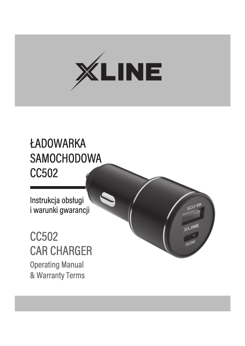 Page 1 de la notice Manuel utilisateur Götze & Jensen X-Line CC502