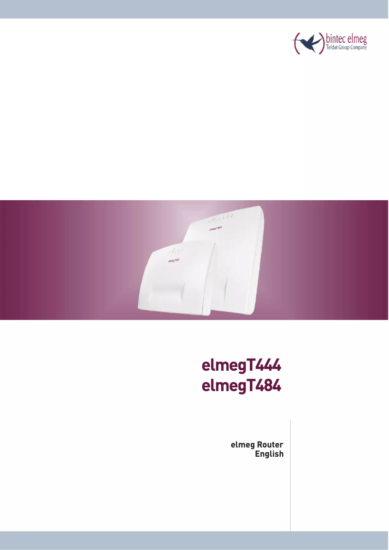 Page n°1 - Manuel utilisateur Bintec-elmeg Elmeg T444