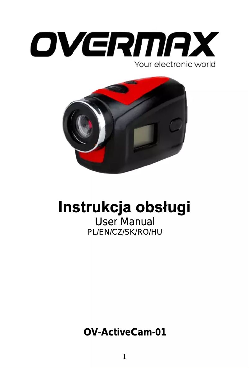 Page n°1 - Manuel utilisateur Overmax ActiveCam 03