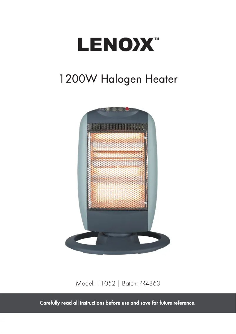 Page 1 de la notice Manuel utilisateur Lenoxx H1052