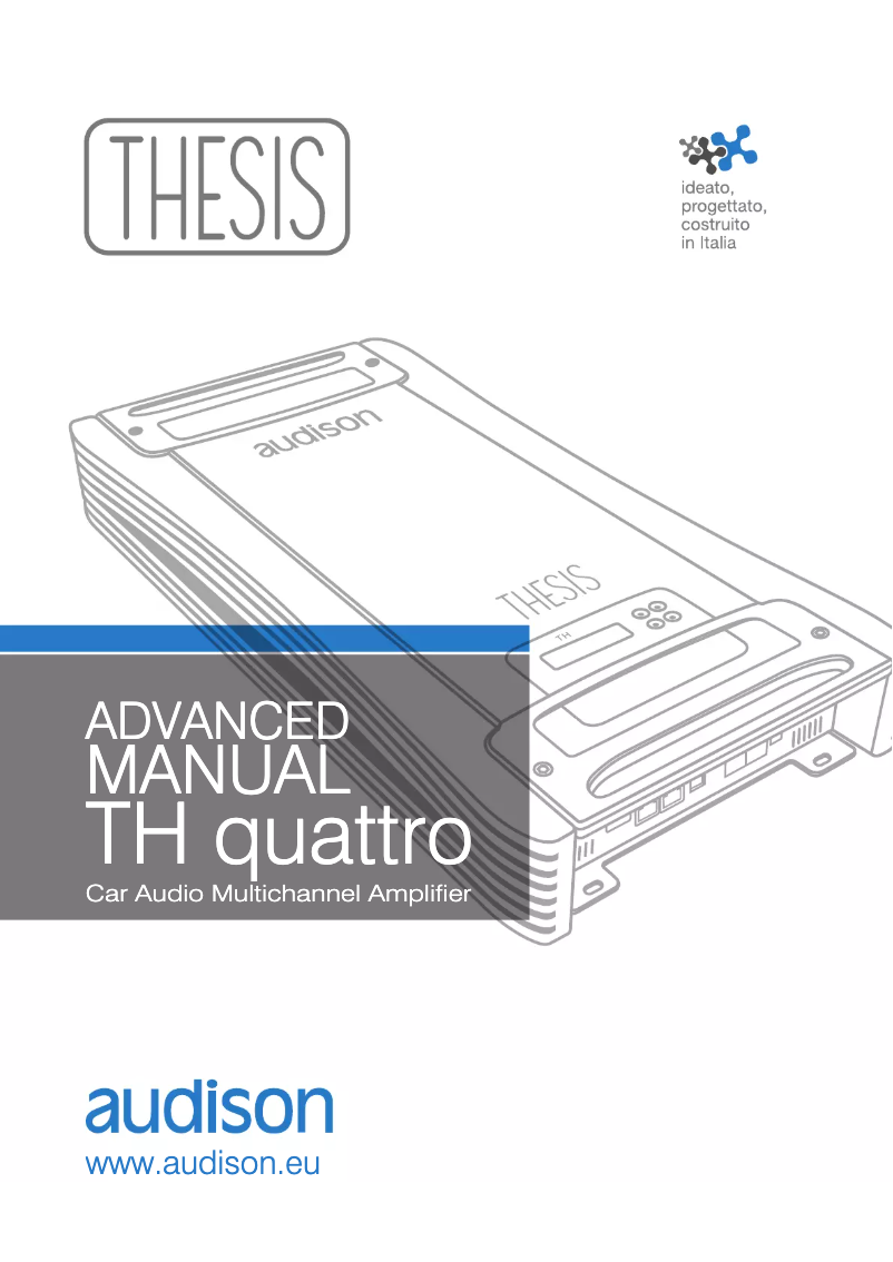 Page 1 de la notice Fiche technique Audison Thesis TH quattro