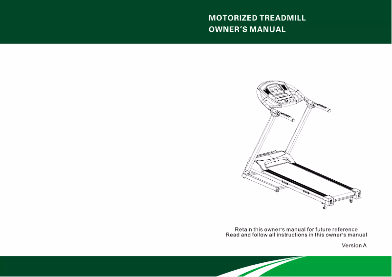 Page n°1 - Manuel utilisateur York Fitness T600