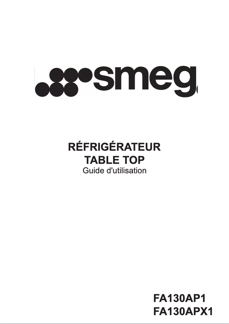 Page n°1 - Manuel utilisateur Smeg FA130APX1