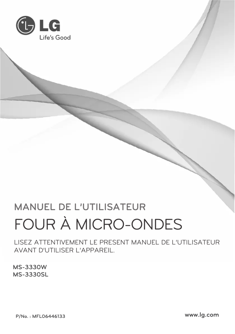Page 1 de la notice Manuel utilisateur LG MS-3330SL