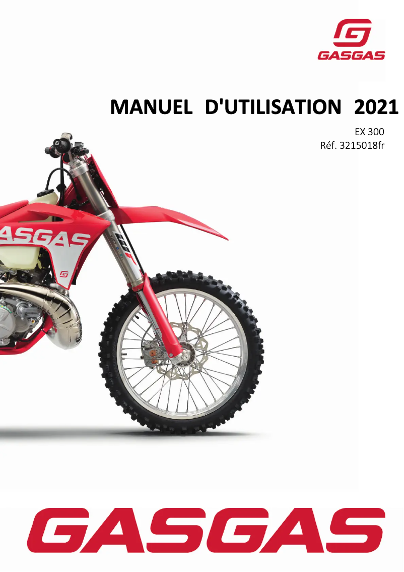 Image de la première page du manuel de l'appareil EX 300 (2021)