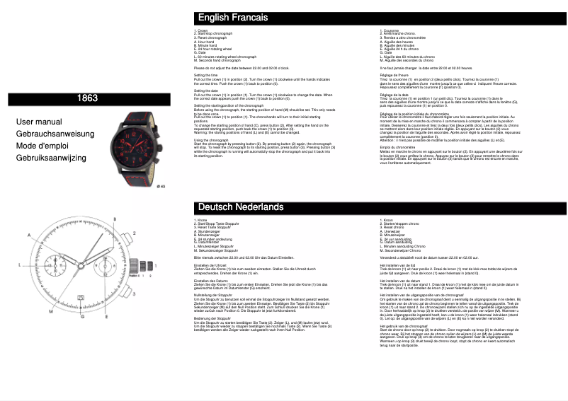 Page 1 de la notice Manuel utilisateur Davis 1863