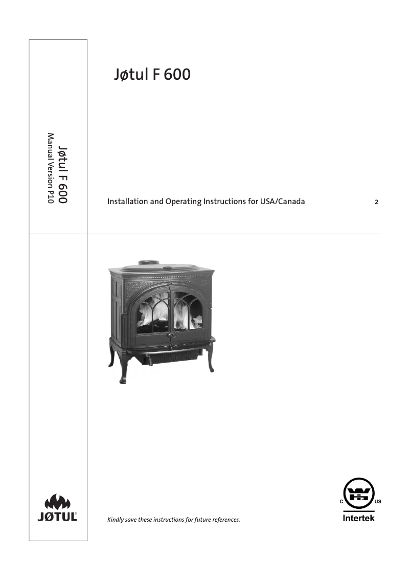 Imagen de la primera página del manual del dispositivo F 600 FIRELIGHT CB