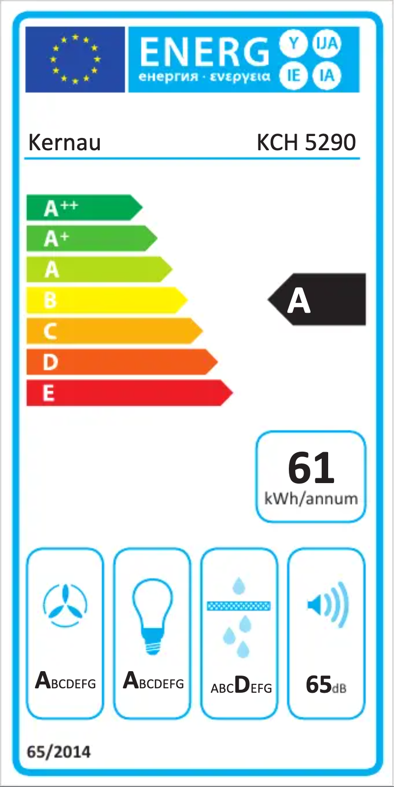 Page n°1 - Label énergétique Kernau KCH 5290 B