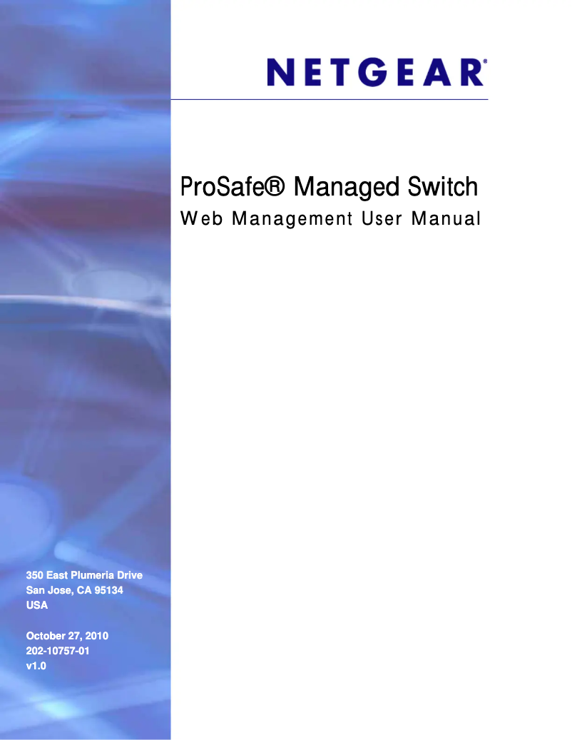 Page n°1 - Manuel utilisateur Netgear GSM7224v2