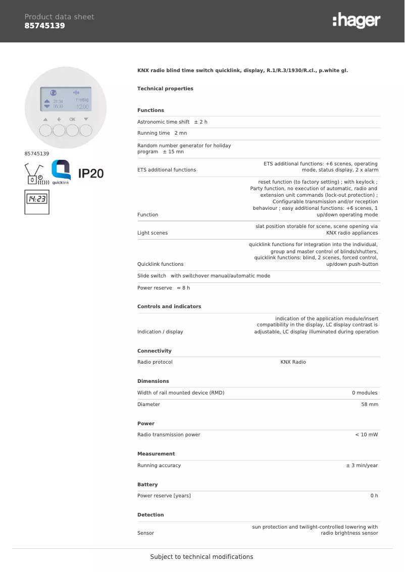 Image de la première page du manuel de l'appareil 85745139