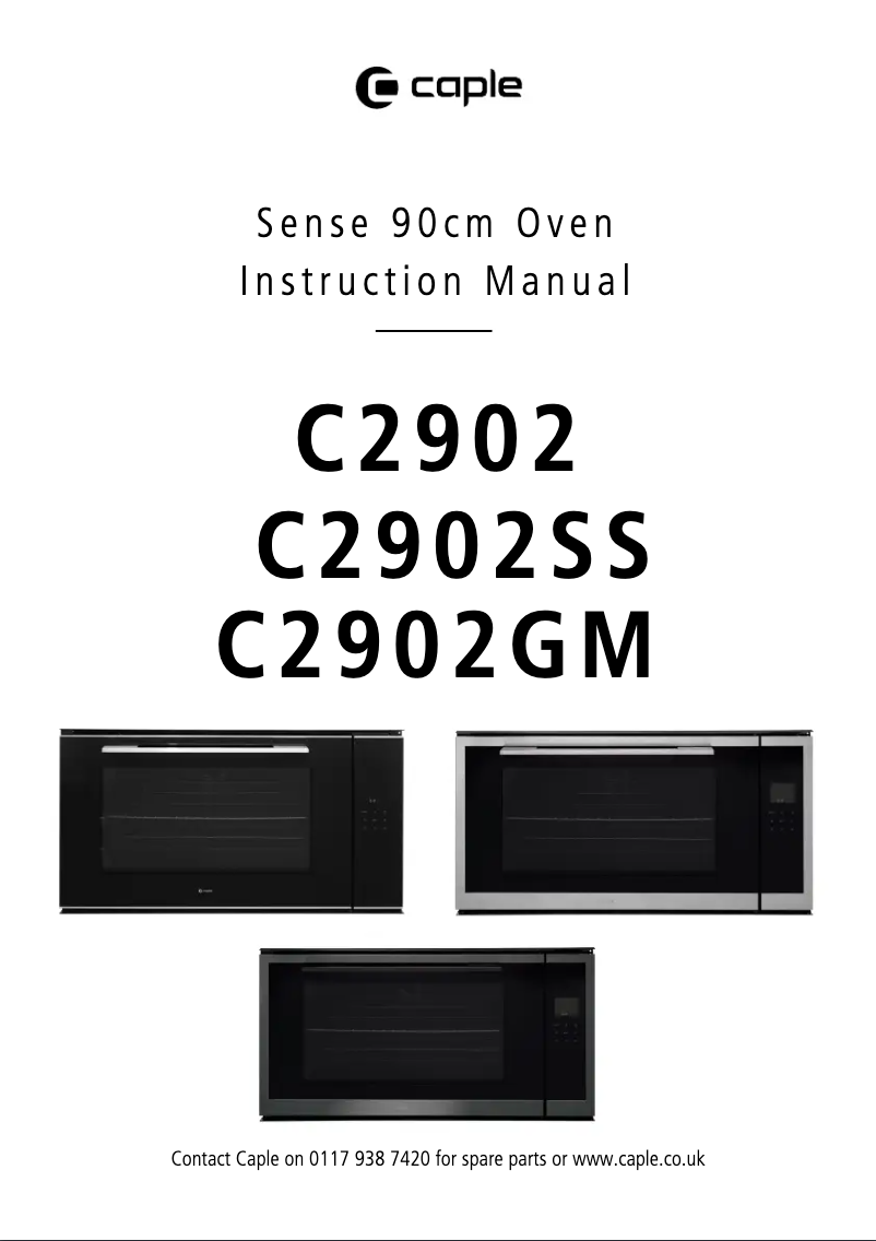 Page 1 de la notice Manuel utilisateur Caple C2902