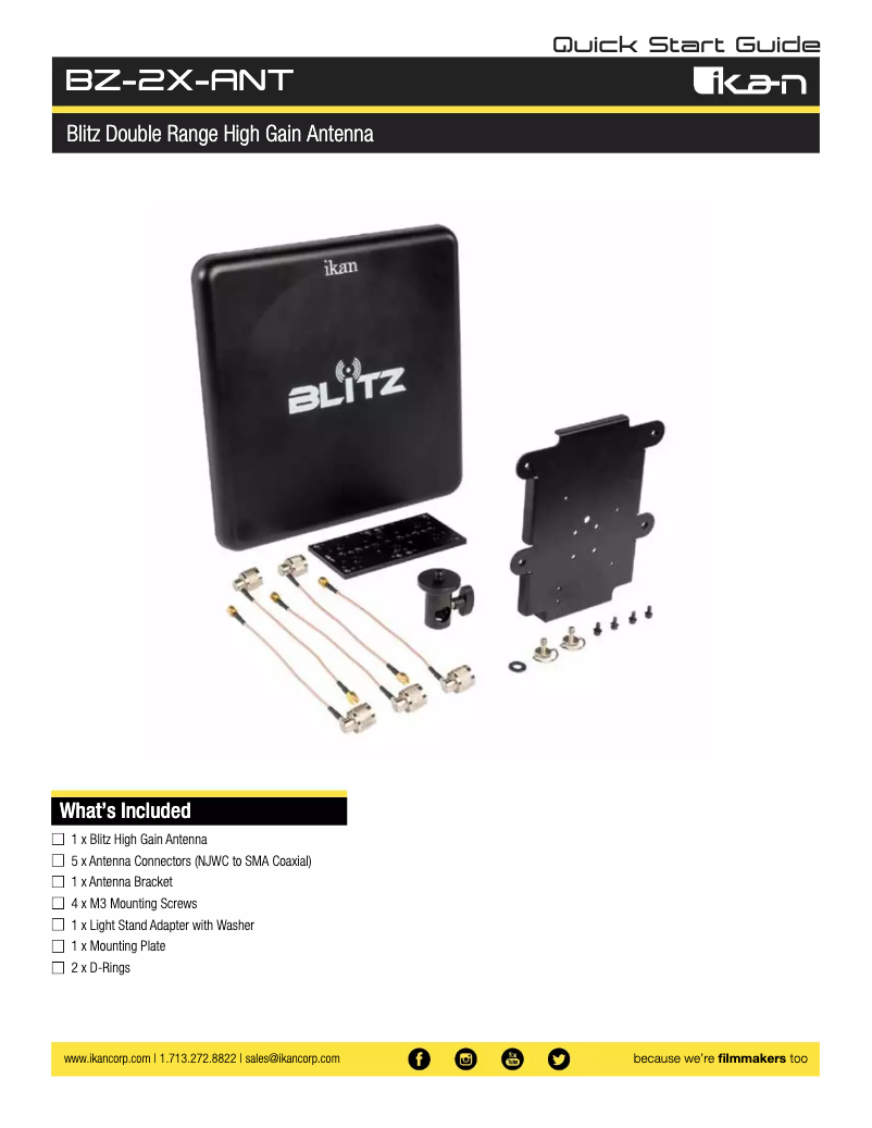 Page 1 de la notice Manuel utilisateur Ikan Blitz 3000