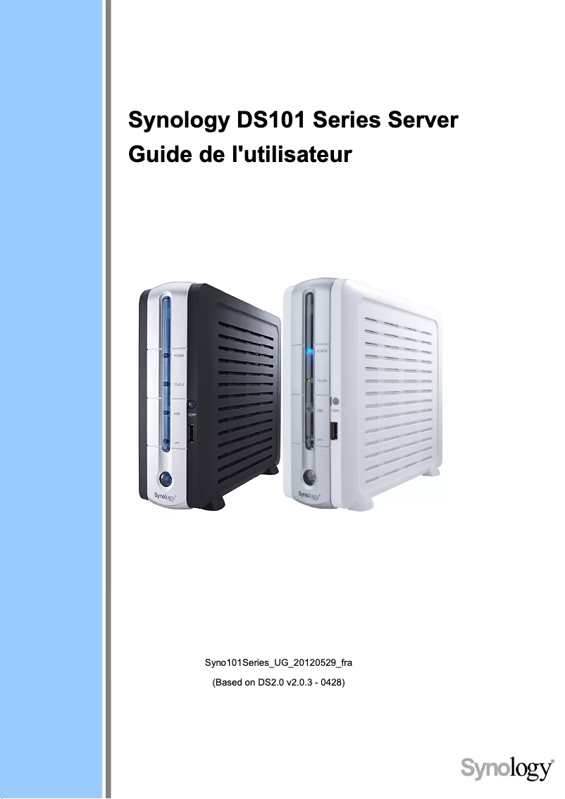 Page n°1 - Manuel utilisateur Synology DiskStation DS-101j