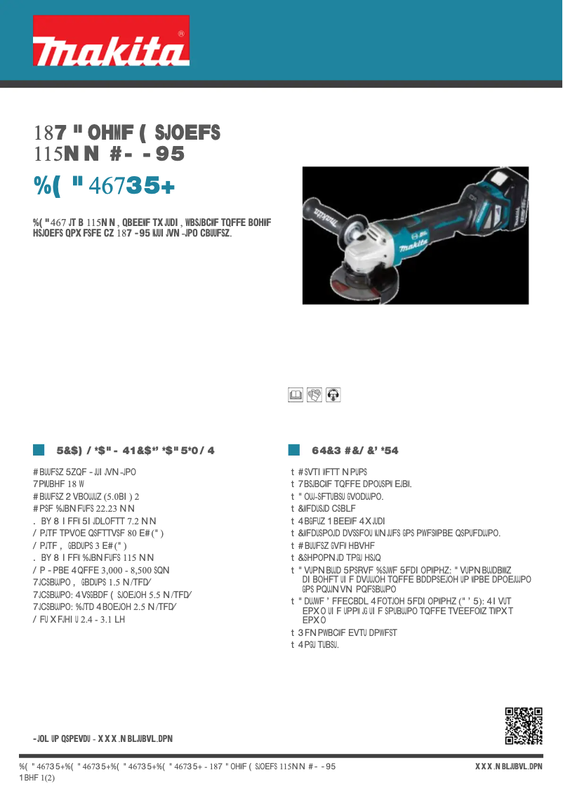 Image de la première page du manuel de l'appareil DGA467RTJ