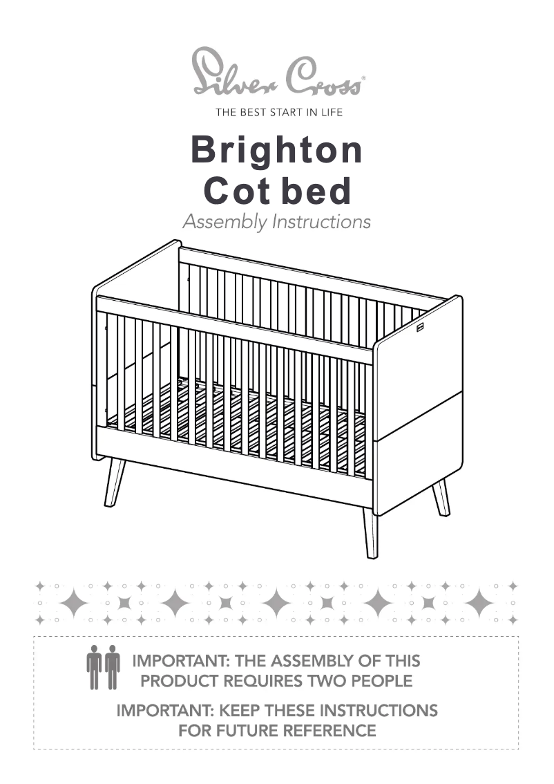 Image de la première page du manuel de l'appareil Brighton Cot Bed