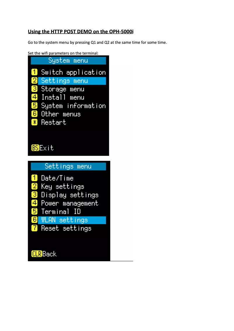 Page 1 de la notice Manuel utilisateur Opticon OPH-5000i