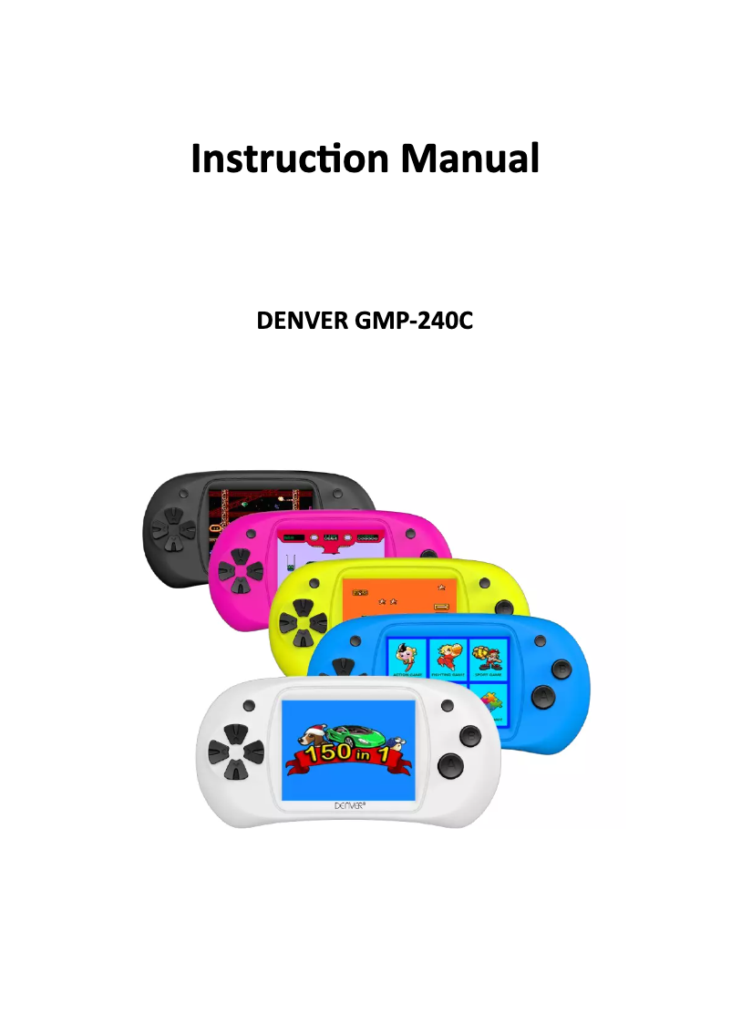 Page 1 de la notice Manuel utilisateur Denver GMP-240C