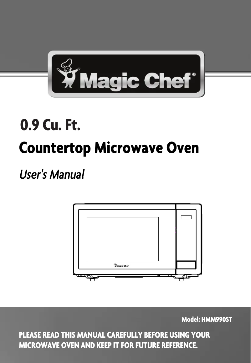 Page 1 de la notice Manuel utilisateur Magic Chef HMM990ST