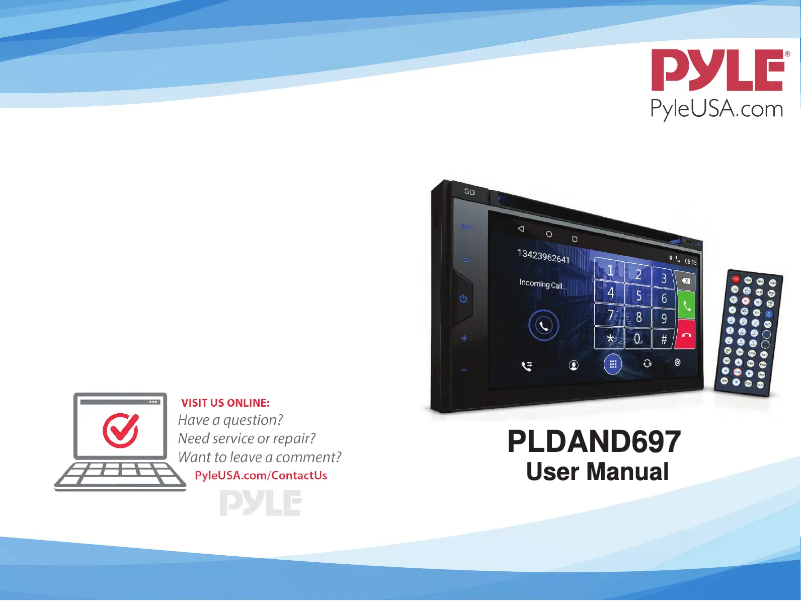 Page n°1 - Manuel utilisateur Pyle PLDAND697