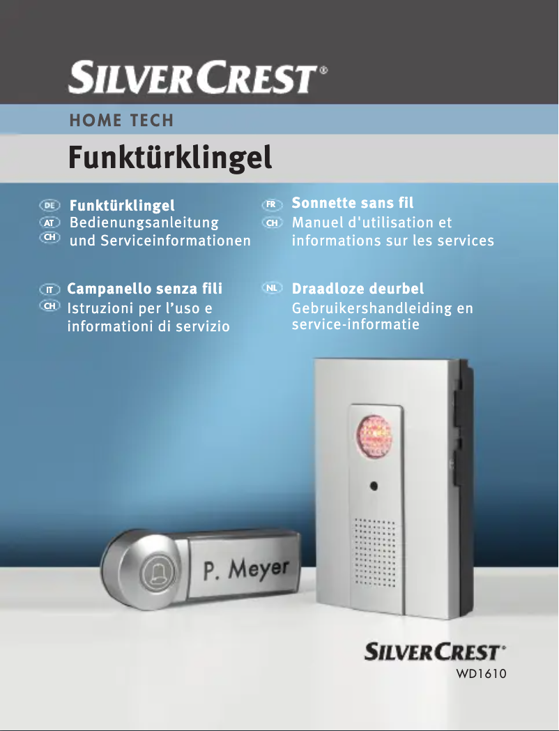 Page n°1 - Manuel utilisateur SilverCrest WD6010