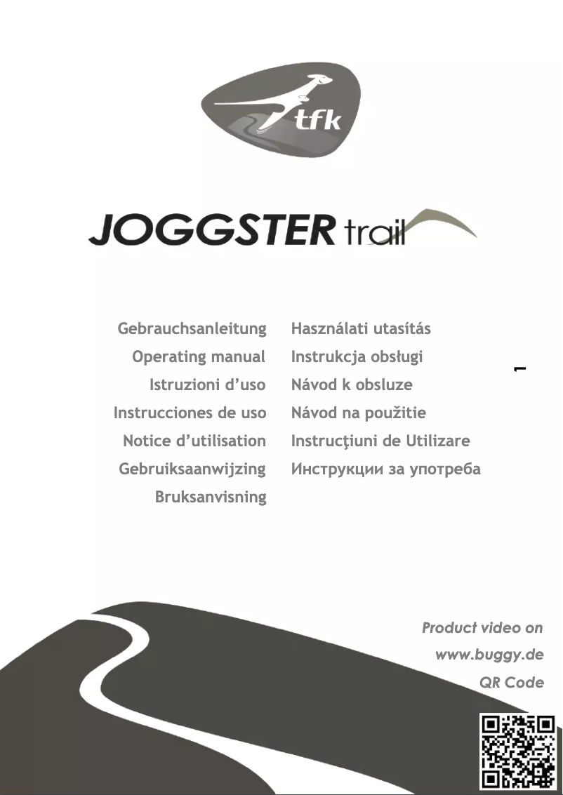 Page 1 de la notice Manuel utilisateur TfK Joggster Trail