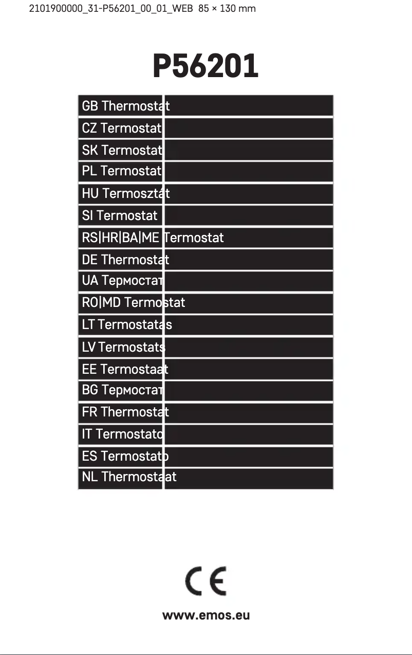 Página 1 del manual Manual de usuario Emos P56201