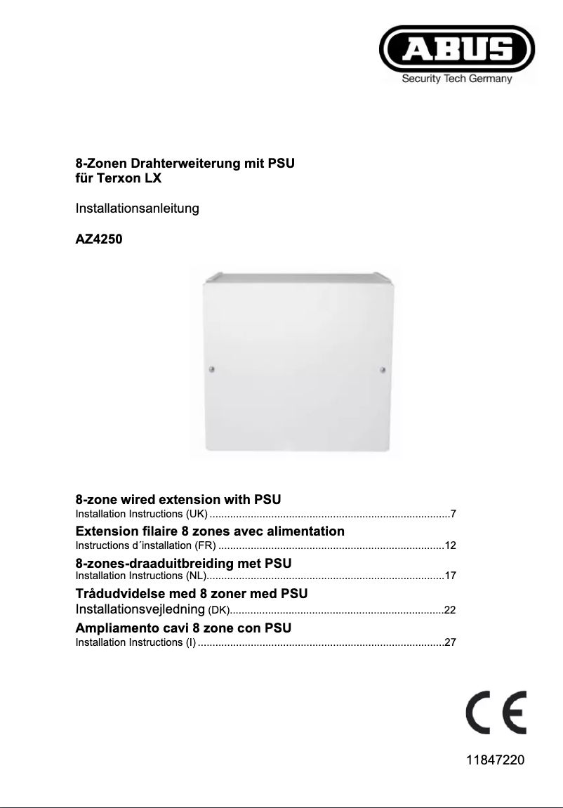 Page 1 de la notice Manuel utilisateur Abus IPCA66500