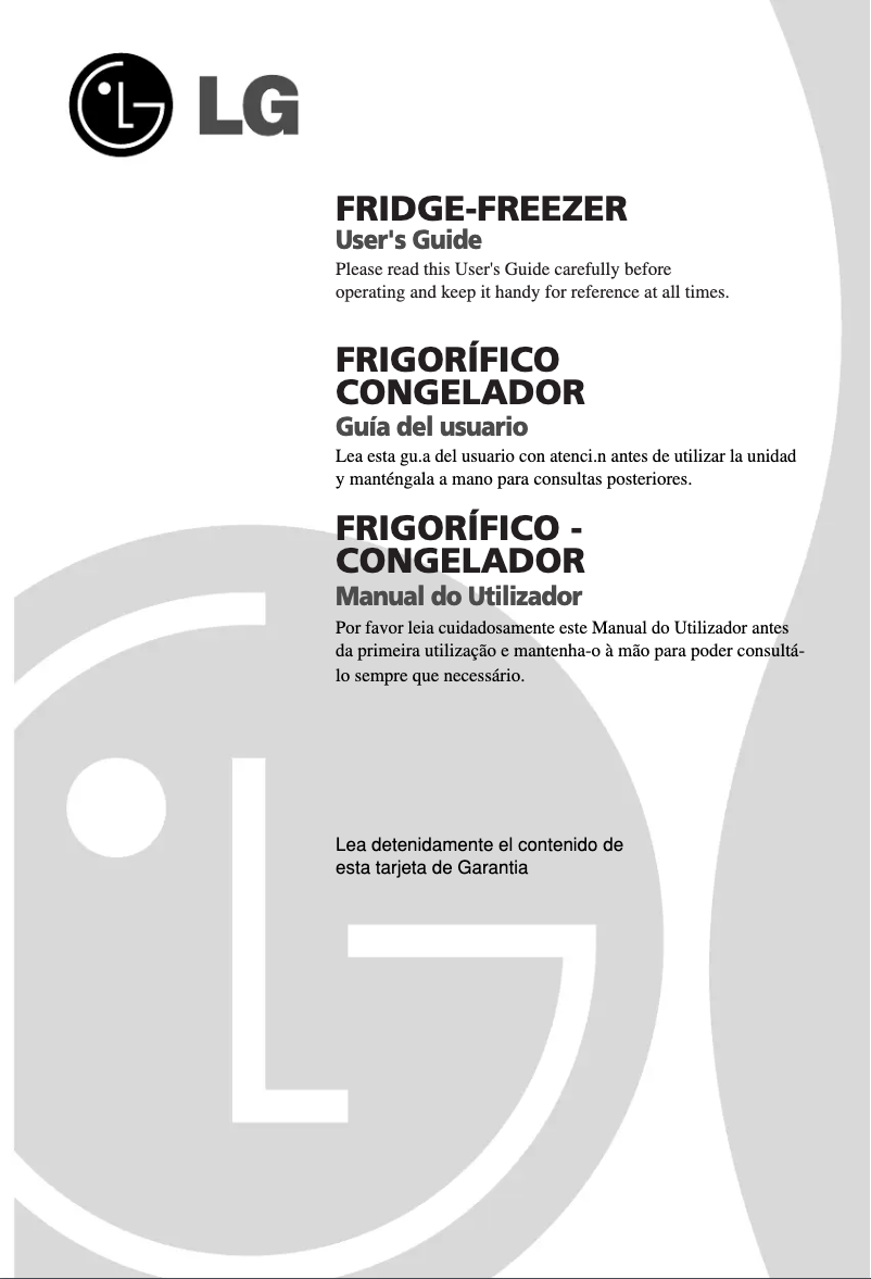 Página 1 del manual Manual de usuario LG GR429SEX