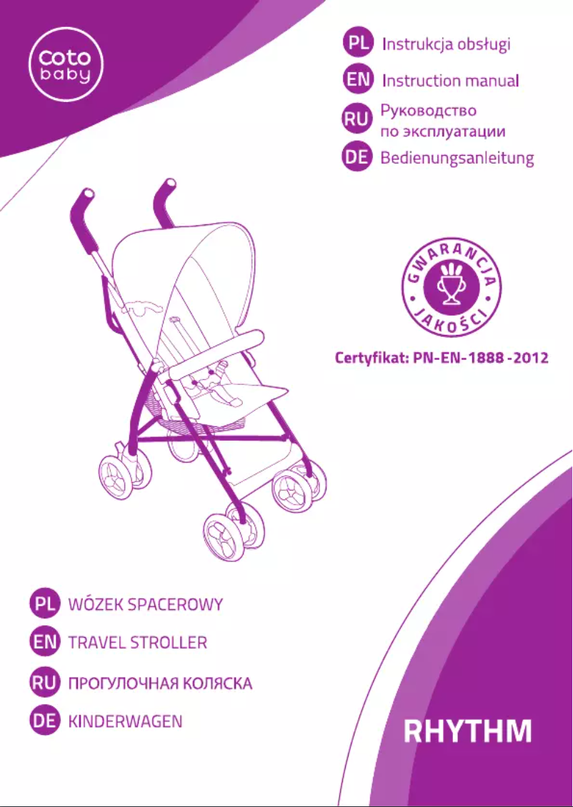 Page 1 de la notice Manuel utilisateur Coto Baby Rhythm