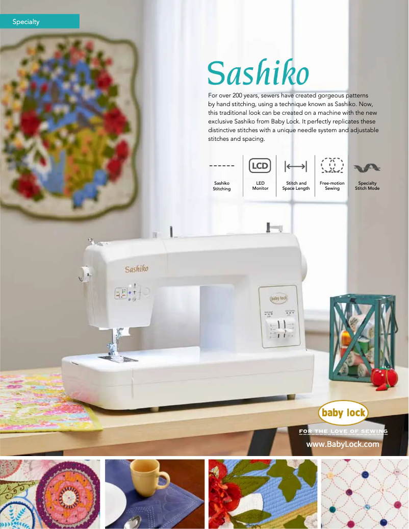 Image de la première page du manuel de l'appareil Sashiko BLQK