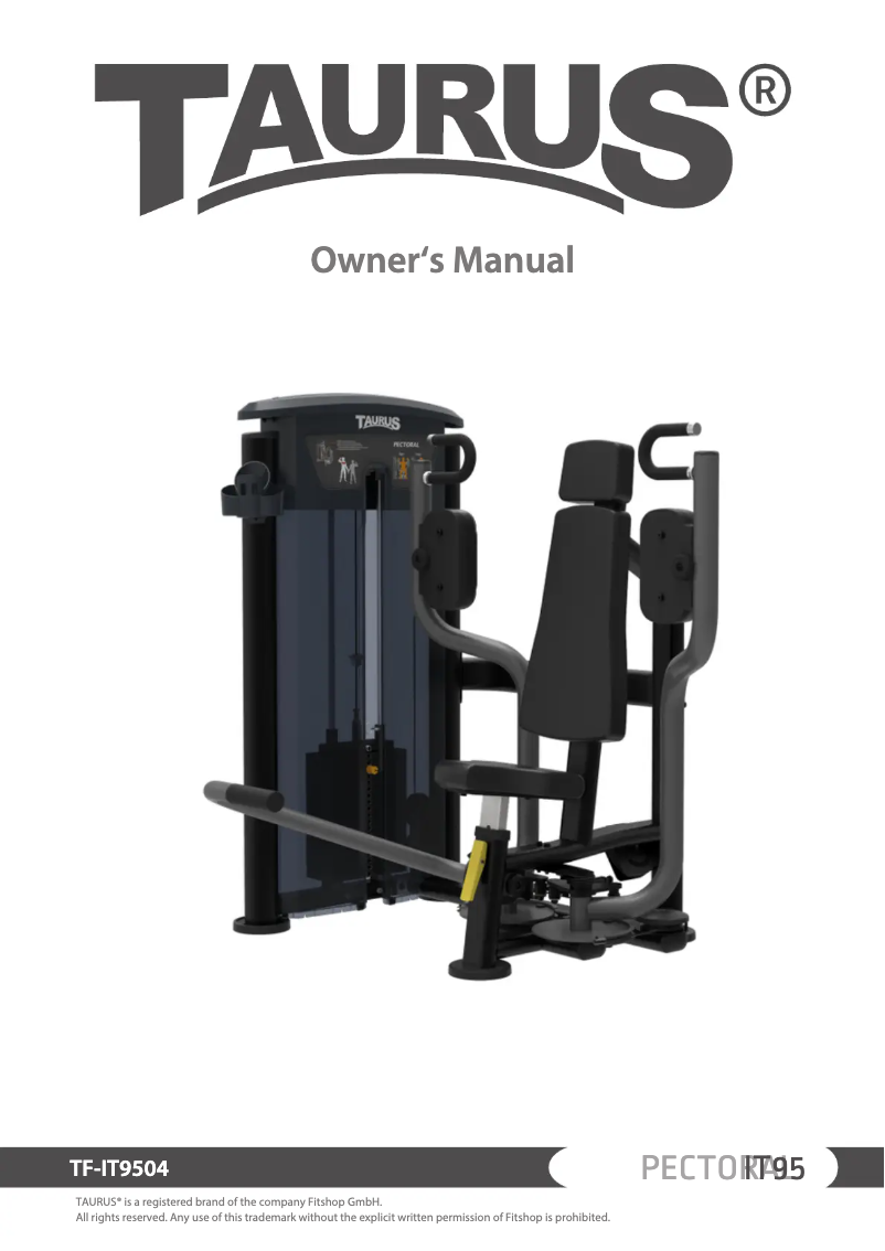 Page n°1 - Manuel utilisateur Taurus Pectoral IT95