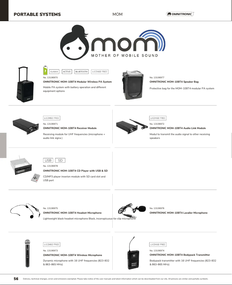 Image de la première page du manuel de l'appareil MOM-10BT4