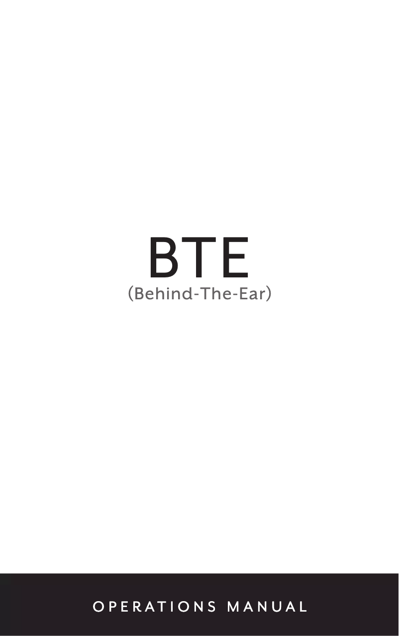 Página 1 del manual Manual de usuario Audibel A2 BTE