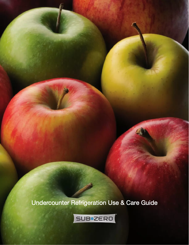 Page 1 de la notice Manuel d'utilisation et d'entretien Sub-Zero UC-24BG