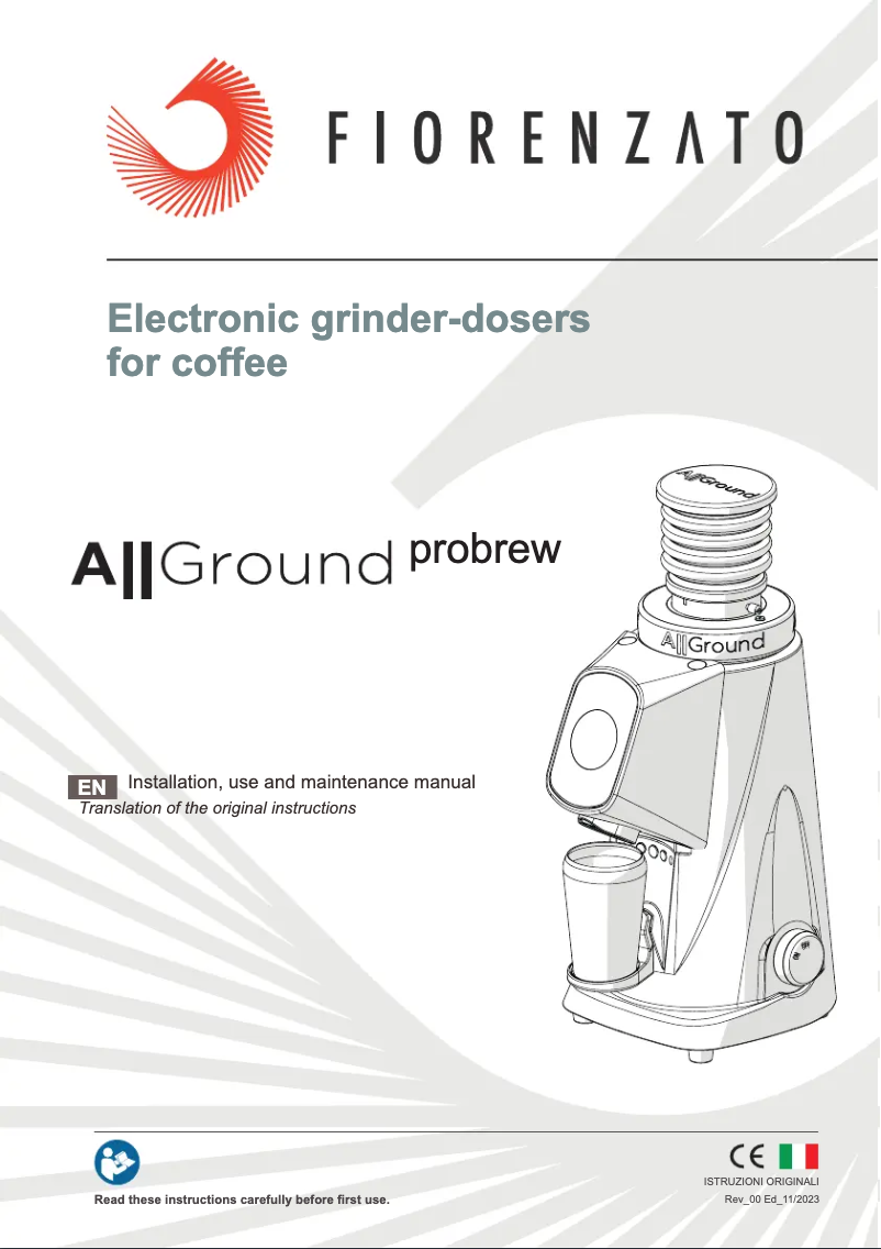 Page n°1 - Manuel utilisateur Fiorenzato AllGround ProBrew