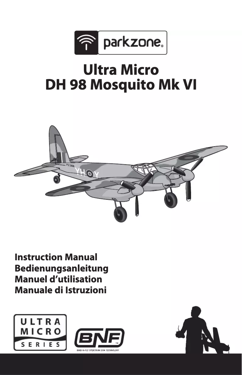 Image de la première page du manuel de l'appareil Ultra Micro Mosquito Mk VI BNF