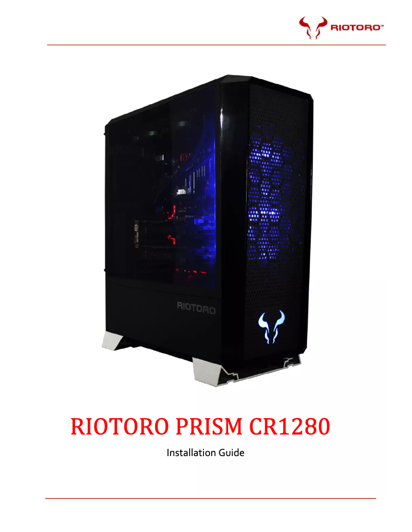 Página 1 del manual Manual de usuario Riotoro Prism CR1280