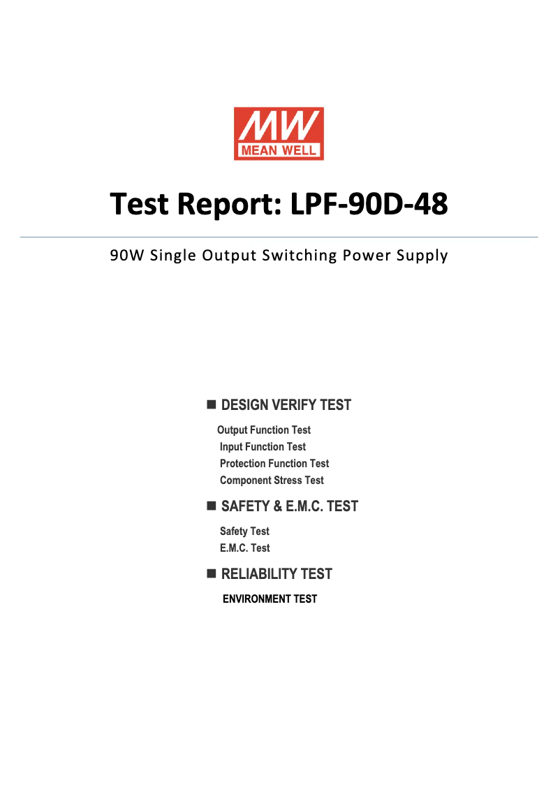 Image de la première page du manuel de l'appareil LPF-90D-48