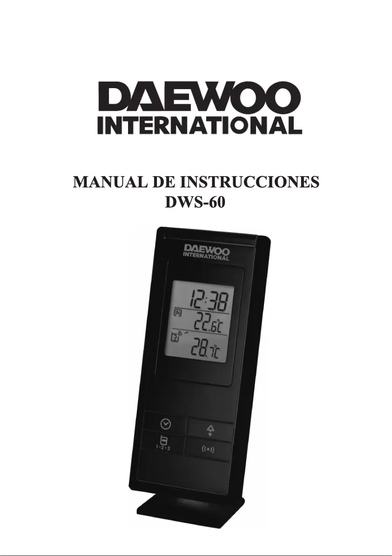Page 1 de la notice Manuel utilisateur Daewoo DWS-60