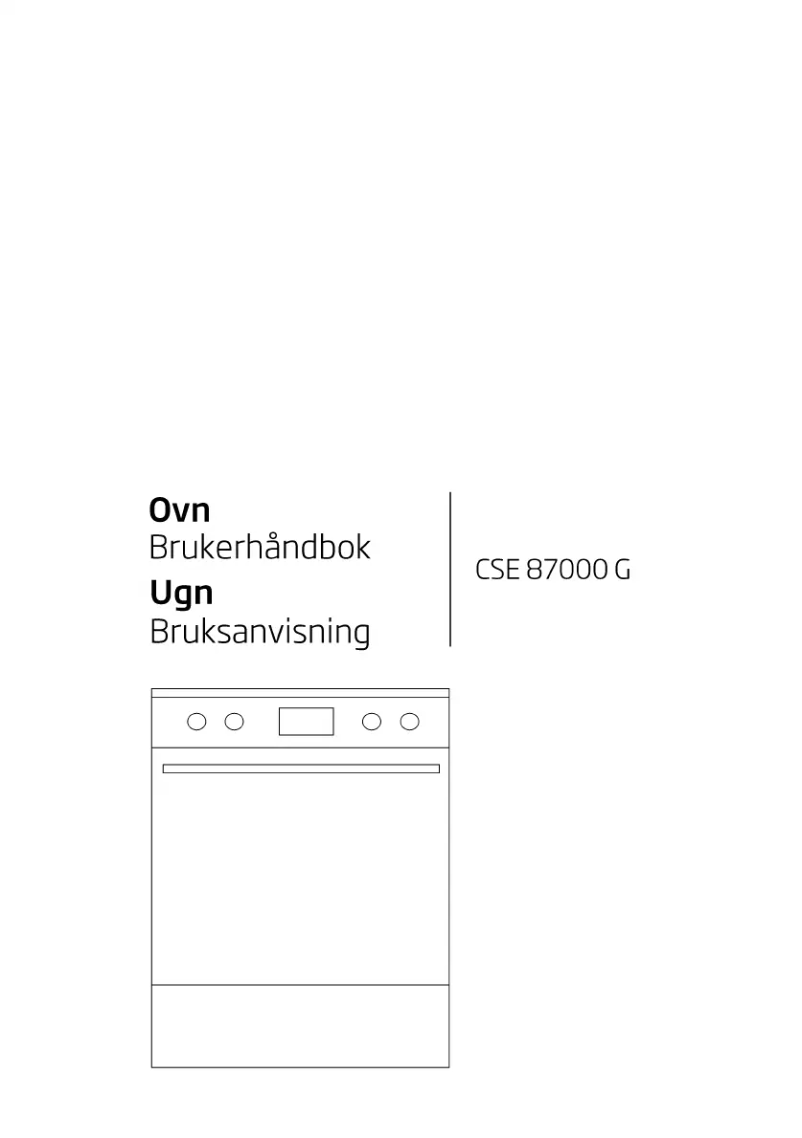 Page 1 de la notice Manuel utilisateur Beko CSE 87000 GW