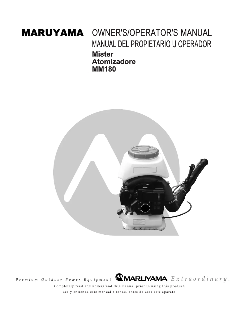 Imagen de la primera página del manual del dispositivo MM180