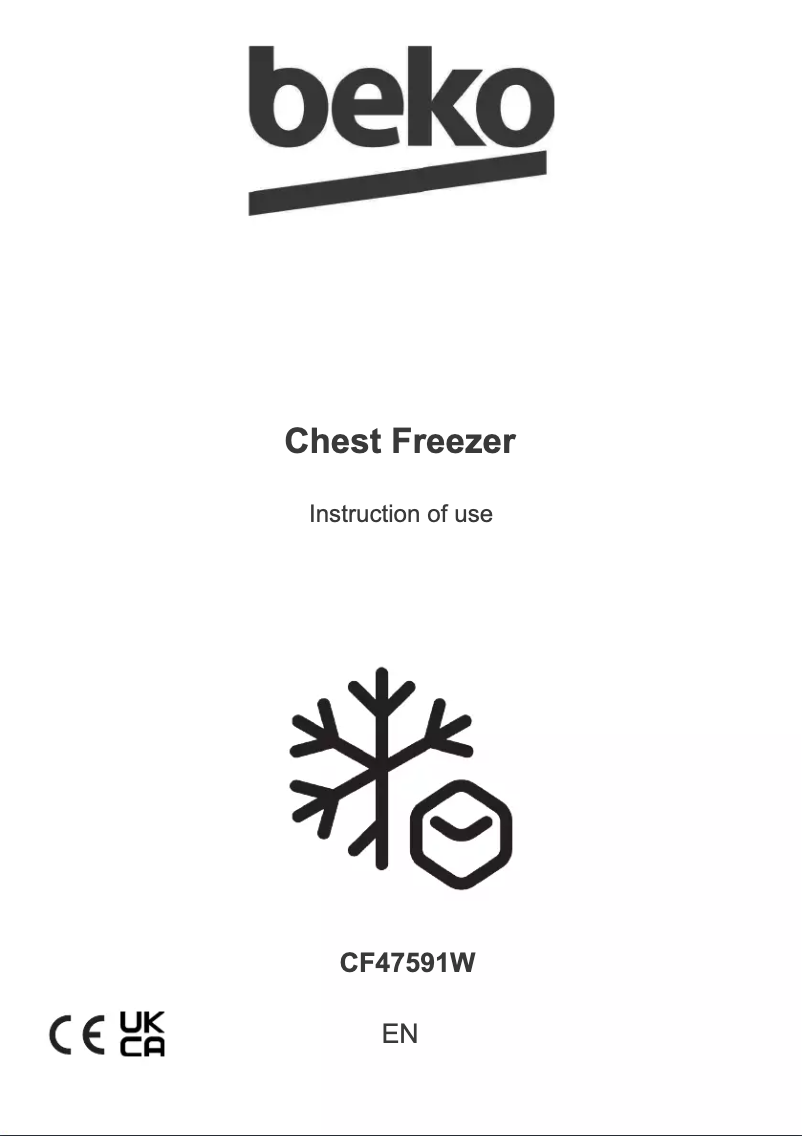 Page 1 de la notice Manuel utilisateur Beko CF47591W