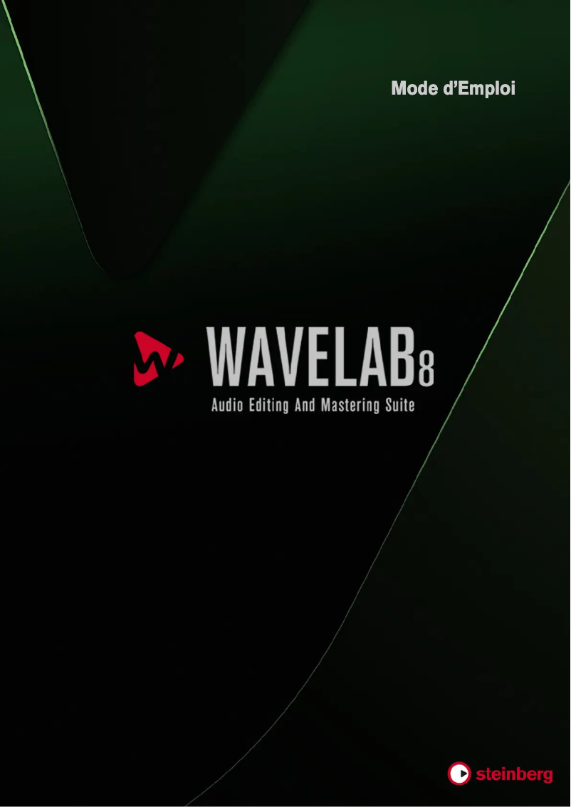 Page 1 de la notice Manuel utilisateur Steinberg Wavelab 8