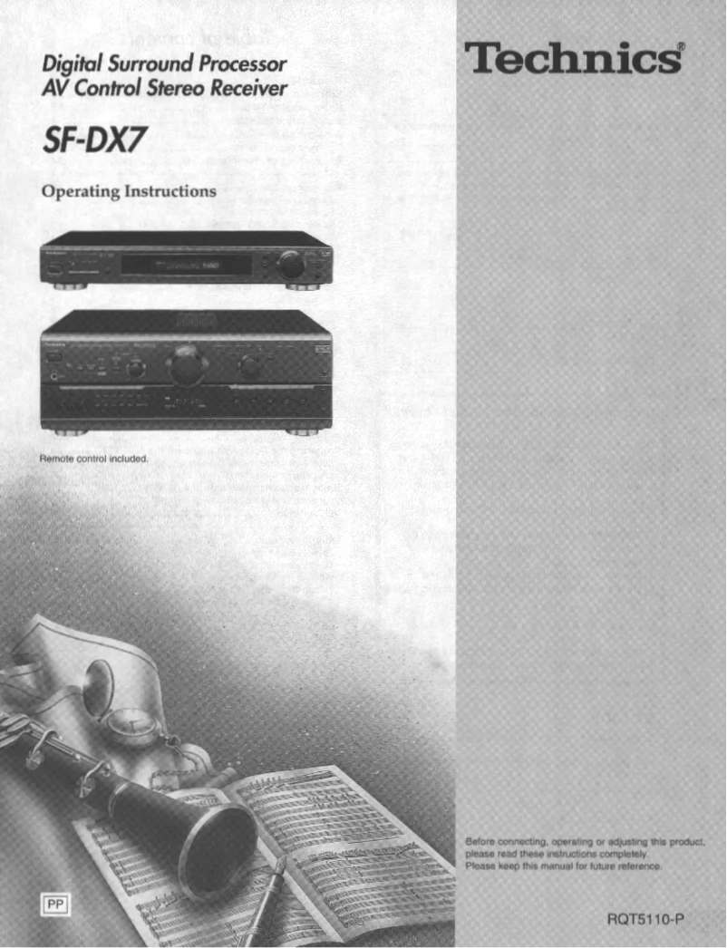 Page n°1 - Manuel utilisateur Technics SF-DX7