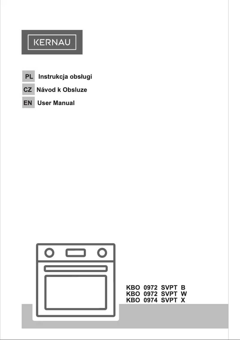 Page n°1 - Manuel utilisateur Kernau KBO 0972 SV PT B