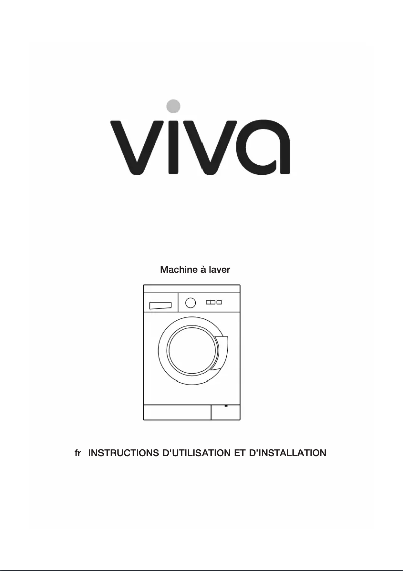 Page 1 de la notice Manuel utilisateur Viva WFV12E00FF