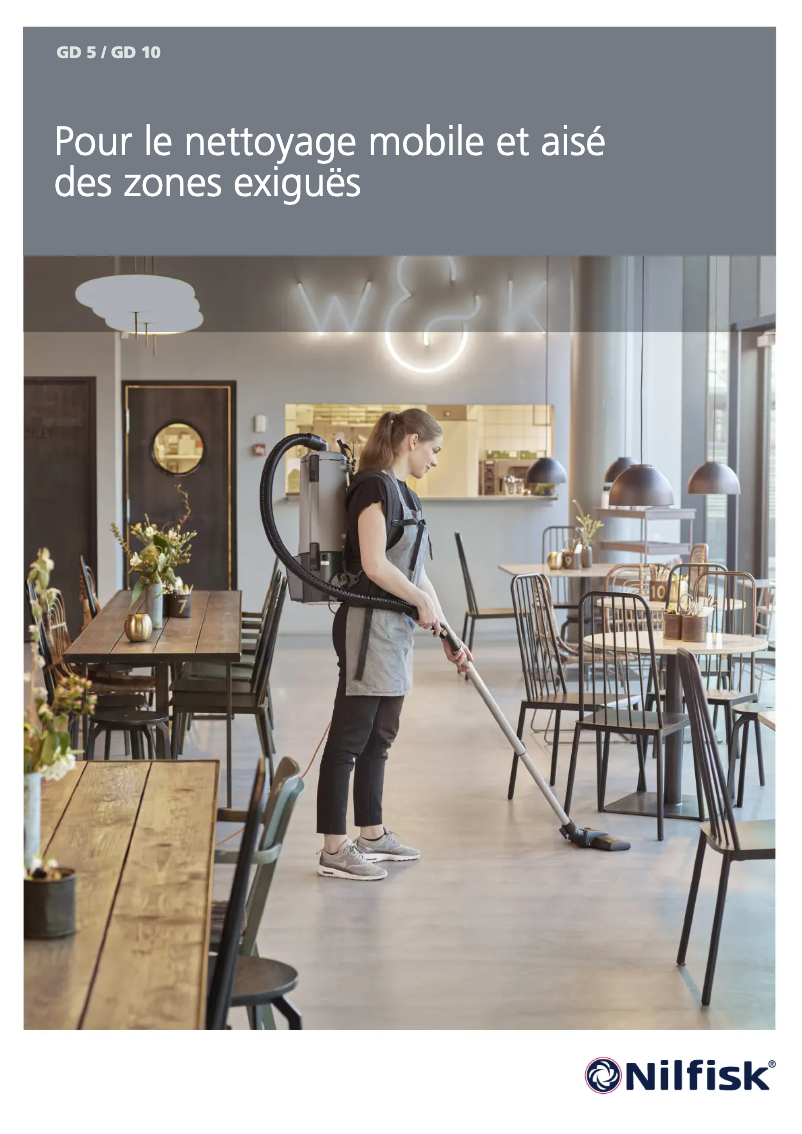 Página 1 del manual Folleto Nilfisk GD 5